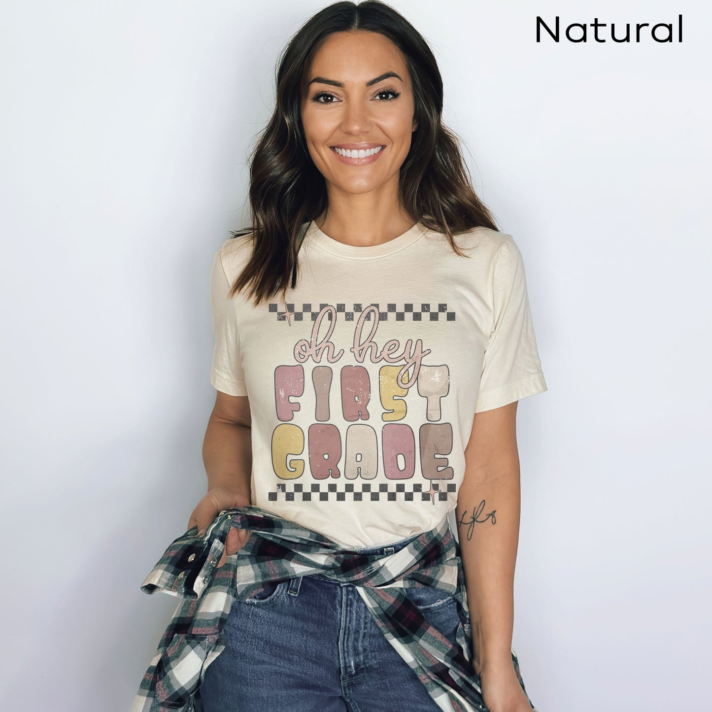 Oh Hey Second Grade Shirt, Oh Hey First Grade, Retro Custom Oh Hey Grade Teacher Shirts