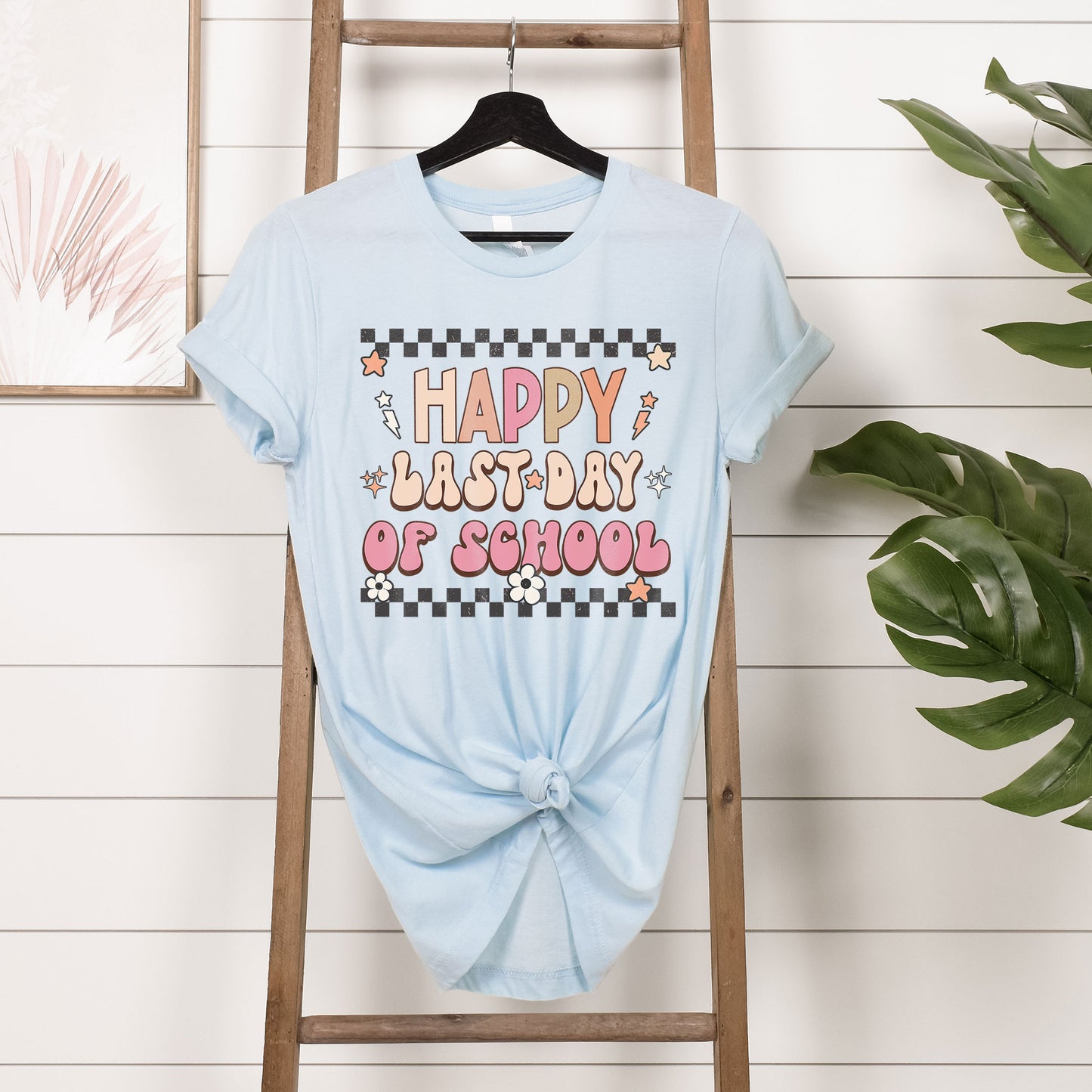 Happy Last Day Of School Teacher T-Shirt, Retro Boho Teacher Team Shirt