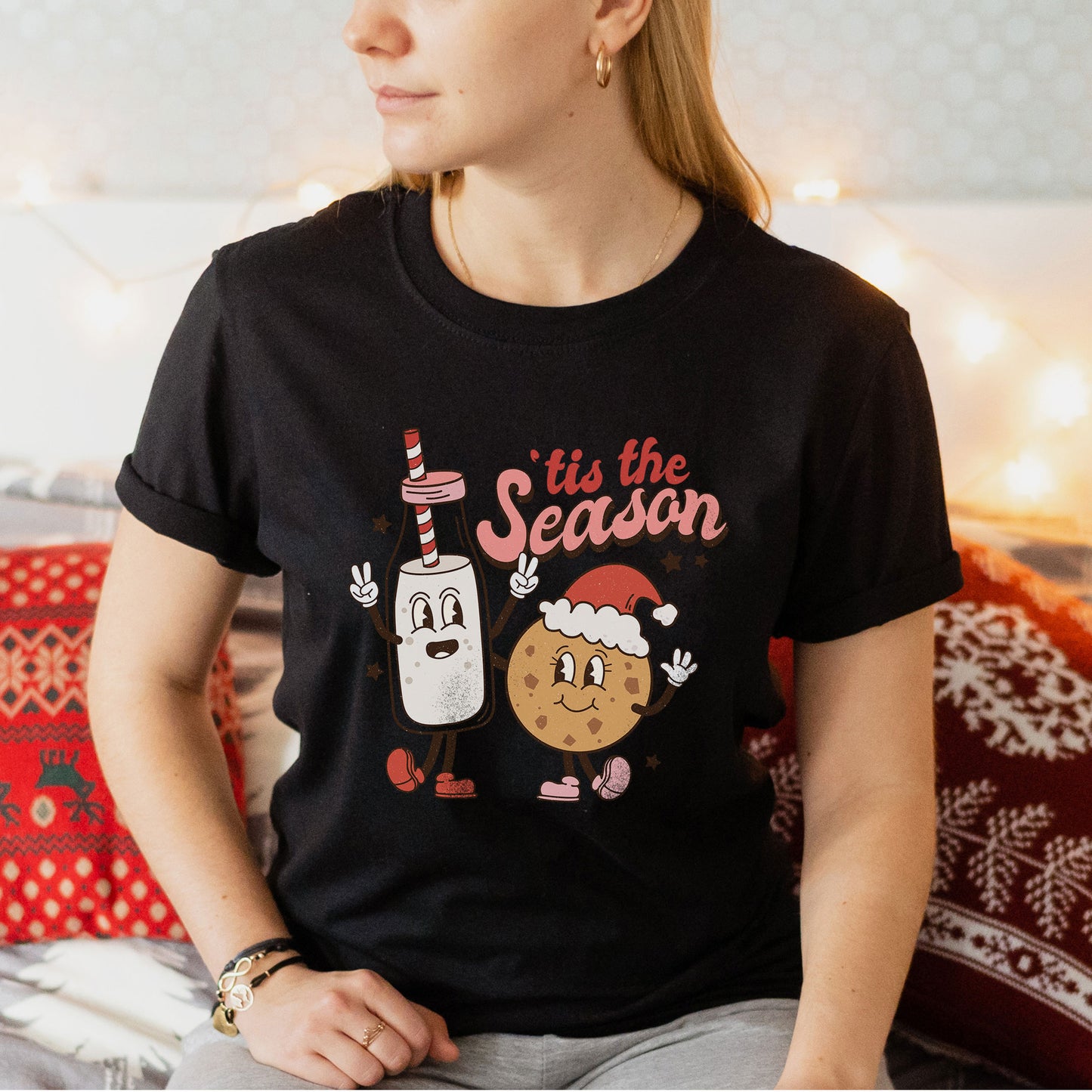 This The Season 'Tis The Season Cookie And Milk Christmas Shirt