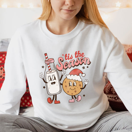 This The Season 'Tis The Season Cookie And Milk Christmas Shirt