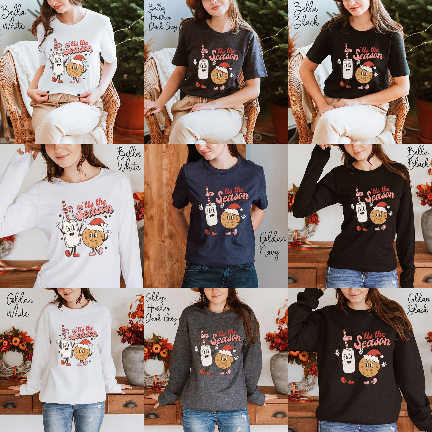 This The Season 'Tis The Season Cookie And Milk Christmas Shirt