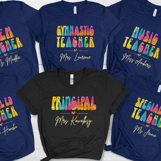 Custom Principal Shirt, Personalized Stem Teacher, Math Instructor Team Shirt