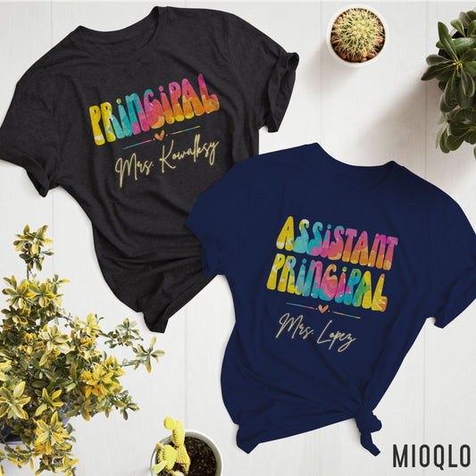 Custom Principal Shirt, Personalized Stem Teacher, Math Instructor Team Shirt