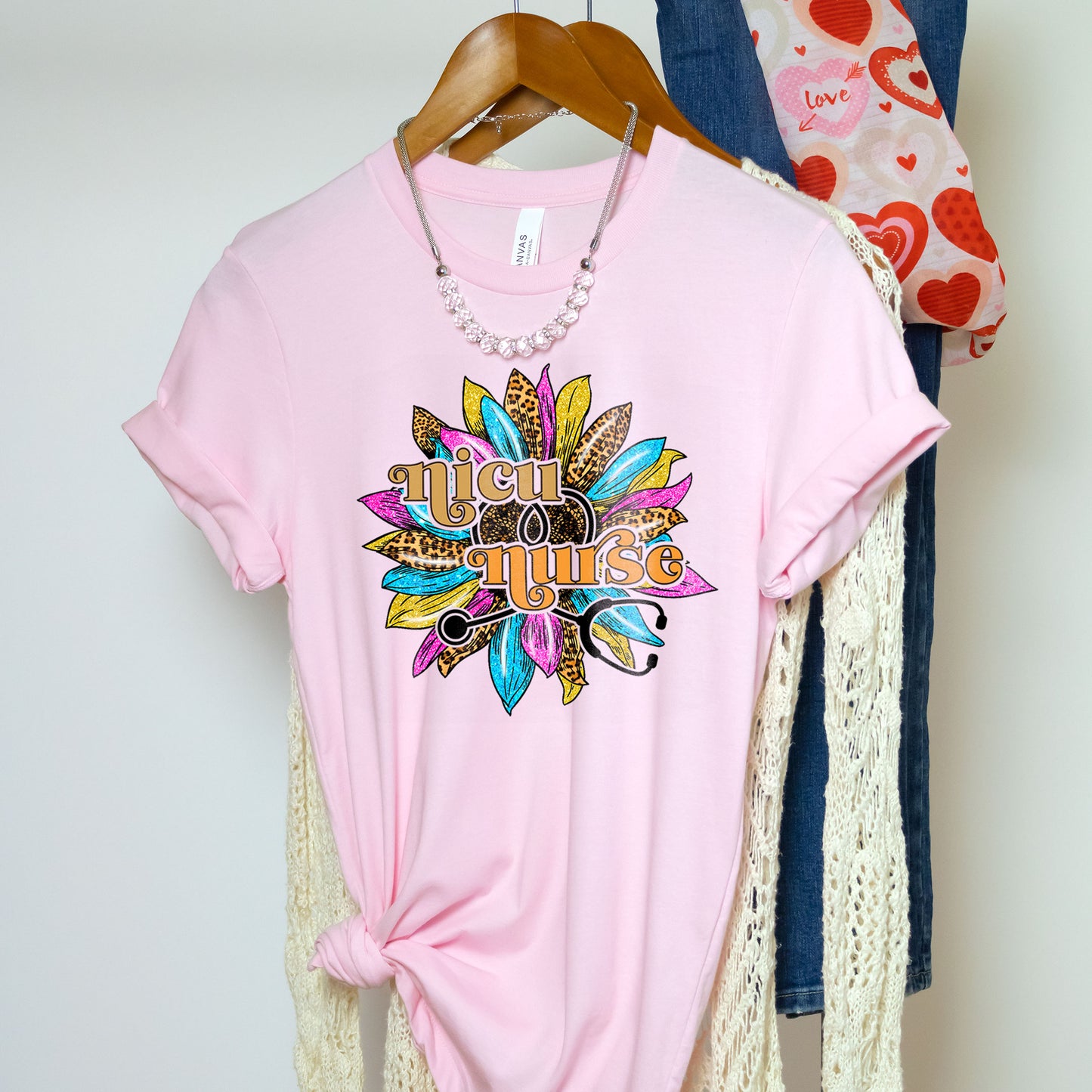 Nicu Nurse Sunflower Rainbow Shirt Neonatal Graduation Day Shirt, Newborn Children Nursing School Grad Tee Infants Nurse Summer Birthday Gift