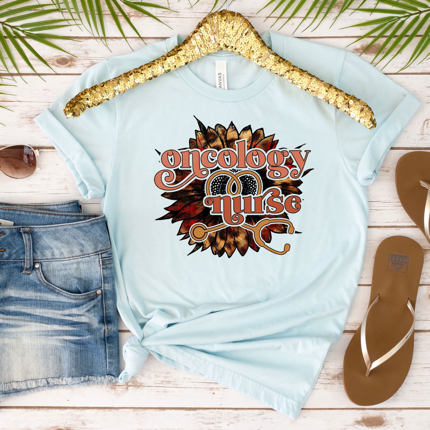 Oncology Nurse Sunflower Boho Brown Shirt Onco Graduation Day Shirt Cancer Chemotherapy Nursing School Grad Tee Thank You Chemo Nurse Summer