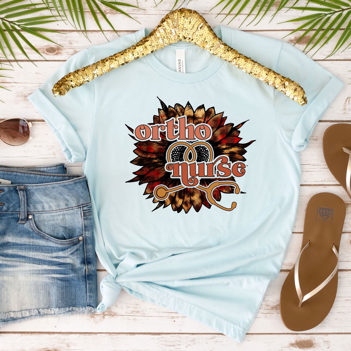 Orthopedic Nurse Sunflower Boho Brown Shirt Ortho Graduation Day Shirt Bone Surgery Surgical Nursing School Grad Tee Thank You Undergrad Tee