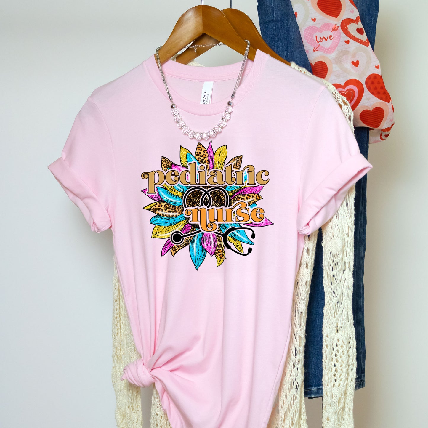 Pediatric Nurse Sunflower Rainbow Shirt, Children Nurse Graduation Day Shirt, Kids Nursing School Grad Tee, Thank You Neonatal CVICU