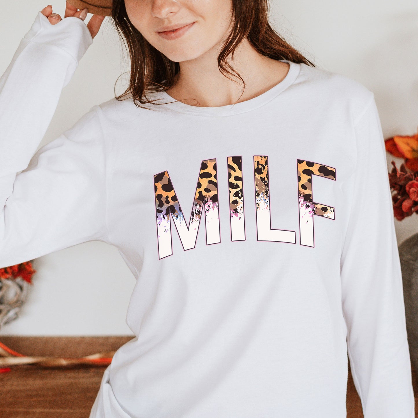 MILF T-Shirt - Leopard Mom Funny Mama Gift