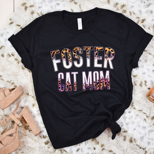 Foster Cat MILF T-Shirt - Leopard Mom Mama Gift