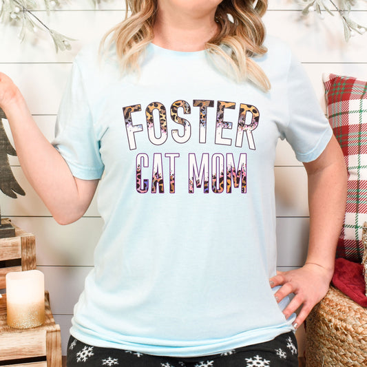 Foster Cat MILF T-Shirt - Leopard Mom Mama Gift