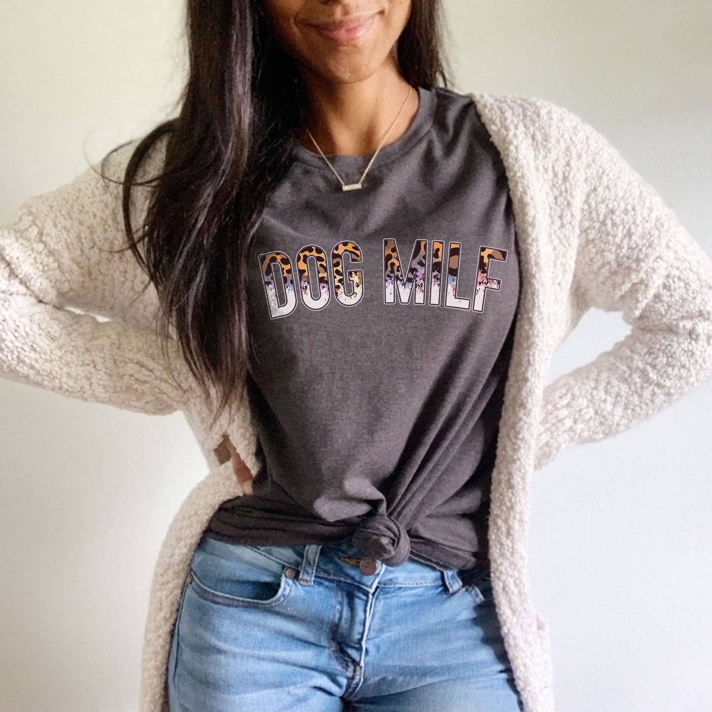Dog MILF T-Shirt - Leopard Mom Funny Mama Gift