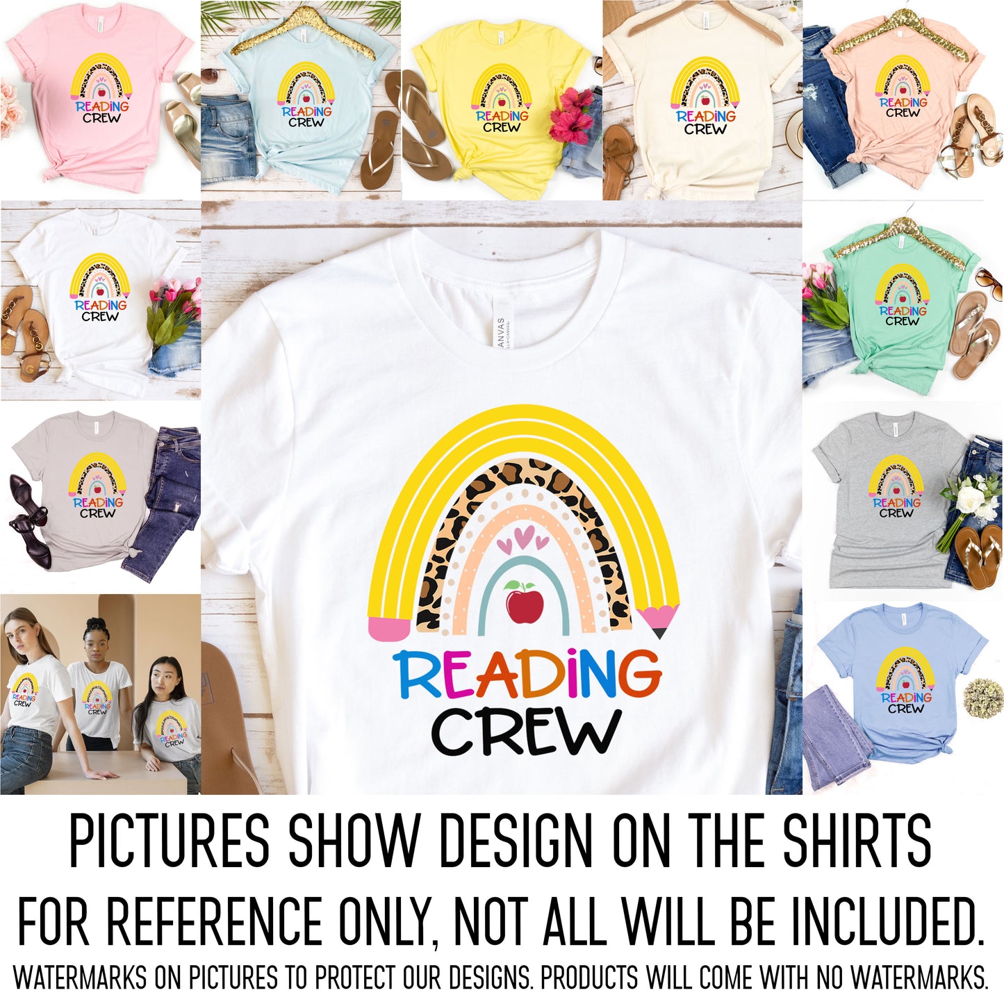 Reading Crew Teacher Shirt, Librarian Shirt Library Squad, Reading Squad Birthday Gift Reading Specialist Interventionist, Reading Coach Tee
