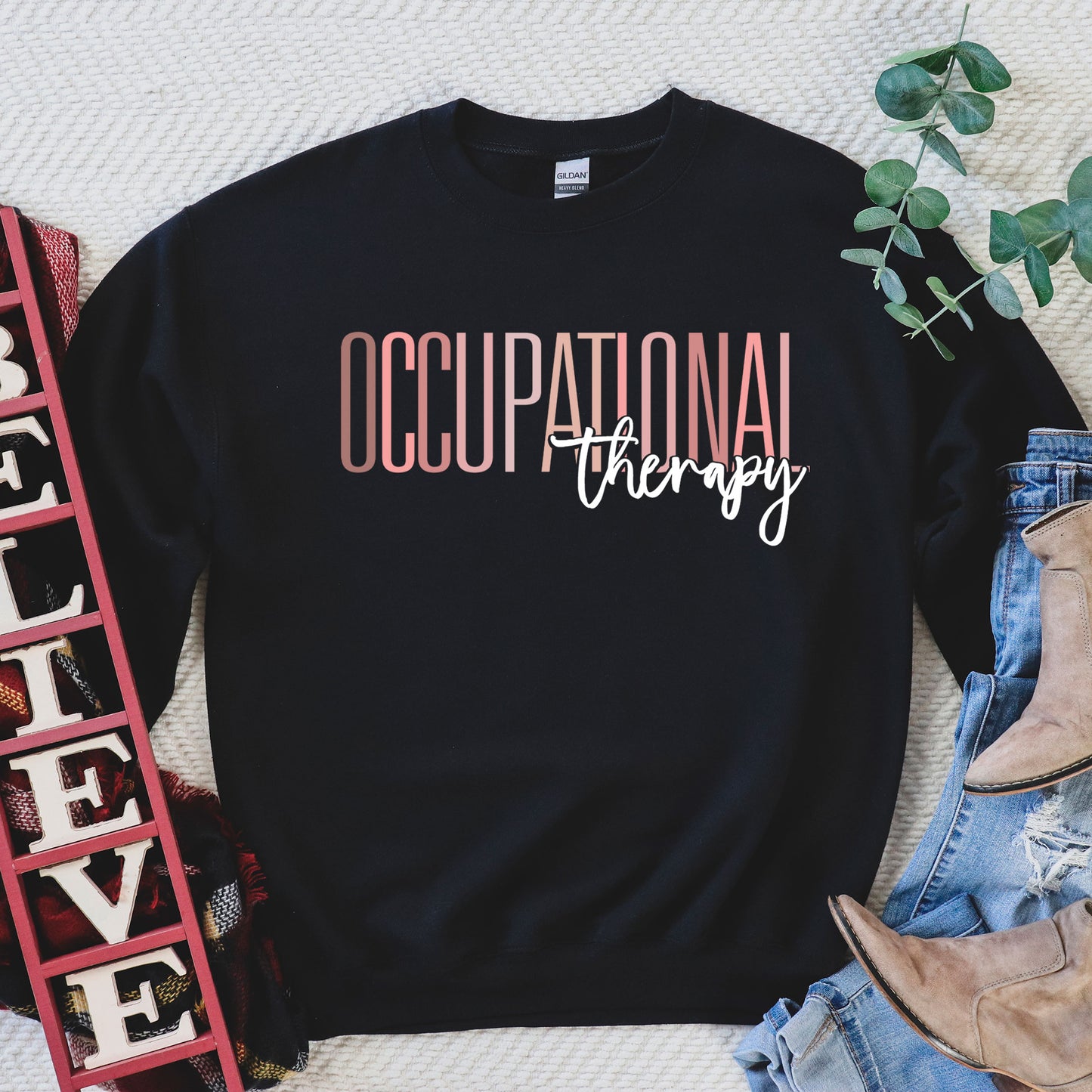 Occupational Therapy Sweatshirt, OT Mom Sweater, OTA School Gift Occupational Therapist Assistant, Pediatric Therapy OT Undergrad Graduation