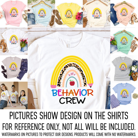 Behavior Crew Shirt, Applied Behavior Analysis, Aba Therapy, RBT Shirts, BCBA Team Shirt, ABA Squad Shirt, Bcba Gift, Behavior Analyst Shirt