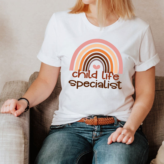 Child Life Specialist Shirt, Child Life Rainbow Shirt, Social Worker Advocate, Adoption Worker Gift, Child Life Month, Child Life Educator