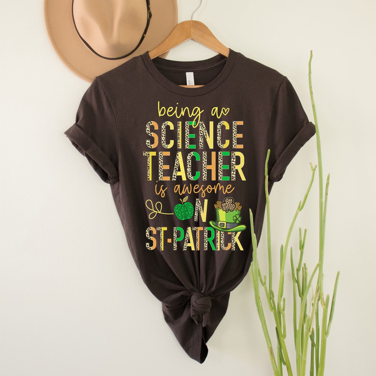 Teaching Science Teacher St Patrick's Day T-Shirt