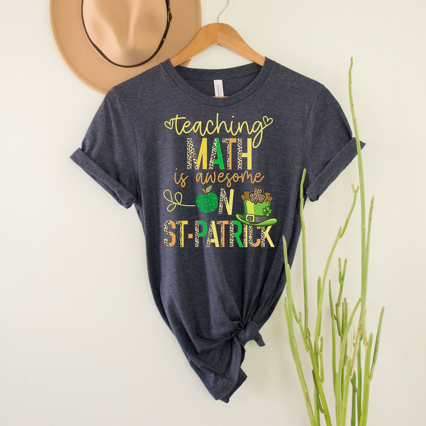 Teaching Math Teacher St Patrick's Day T-Shirt