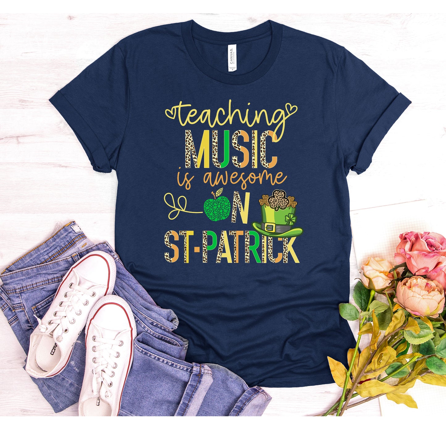 Teaching Music Teacher St Patrick's Day T-Shirt