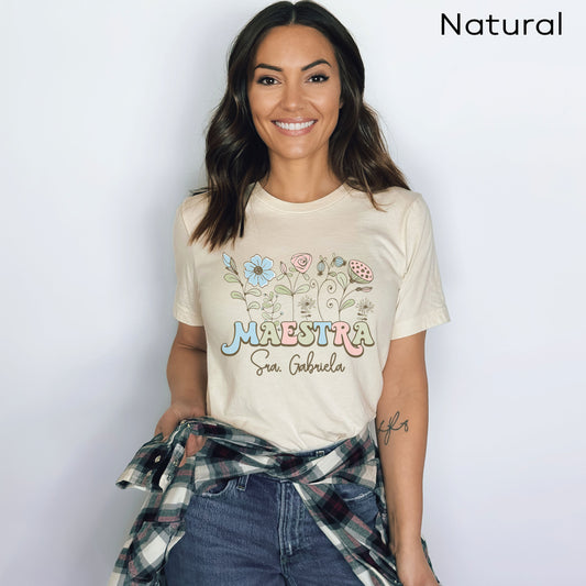Custom Maestra Teacher Shirt, Spanish Teacher Shirt