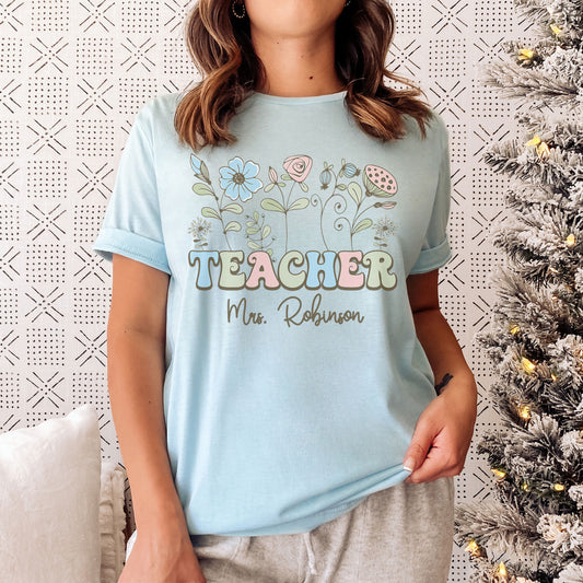 Custom Teacher Shirt, Personalized Teacher Shirt