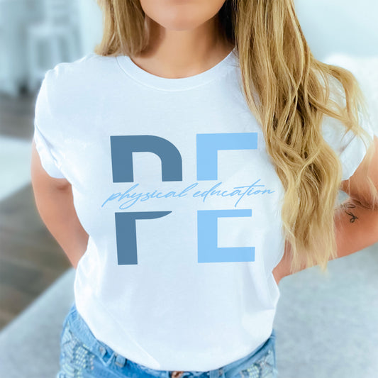 Physical Education Teacher Shirt, PE Teacher, PE Teacher Team Blue Tee, 2022 Cute Grade Level Gym Elementary Teach School Tee, Family Gift