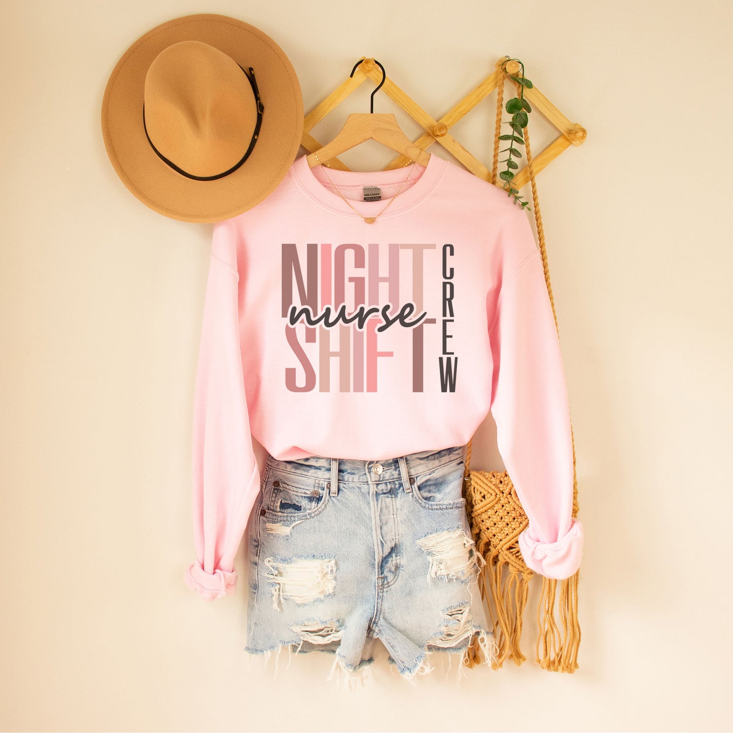 Night Shift Nurse Crew Sweatshirt, Critical Care Nurse Sweater, Night Worker Staff Gifts, ICU Nurse Team, Trauma Nurse Graduation Undergrad