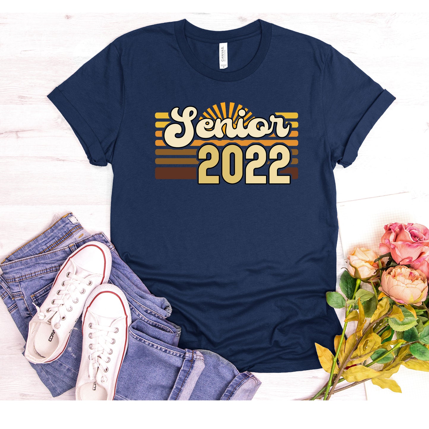 Senior 2022 Sunset Shirt, Senior Shirt, Graduation 2022 Shirt, Class Of 2022 Shirt, Graduation Gift Shirt, College Retro Senior 2022 Gift