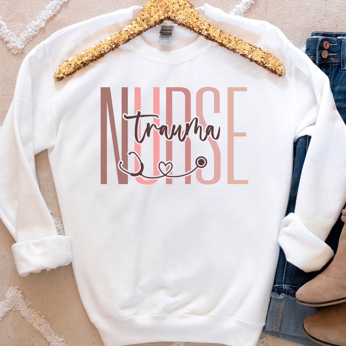 Trauma Nurse Sweatshirt, Nurse Trauma Sweater, Nurse Trauma Undergraduate, Trauma Nurse Sweatshirt, Nurse Graduation Trauma Gift, Registered ER