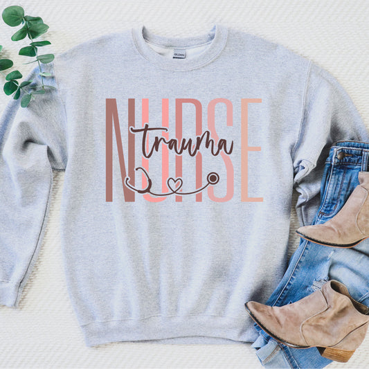 Trauma Nurse Sweatshirt, Nurse Trauma Sweater, Nurse Trauma Undergraduate, Trauma Nurse Sweatshirt, Nurse Graduation Trauma Gift, Registered ER