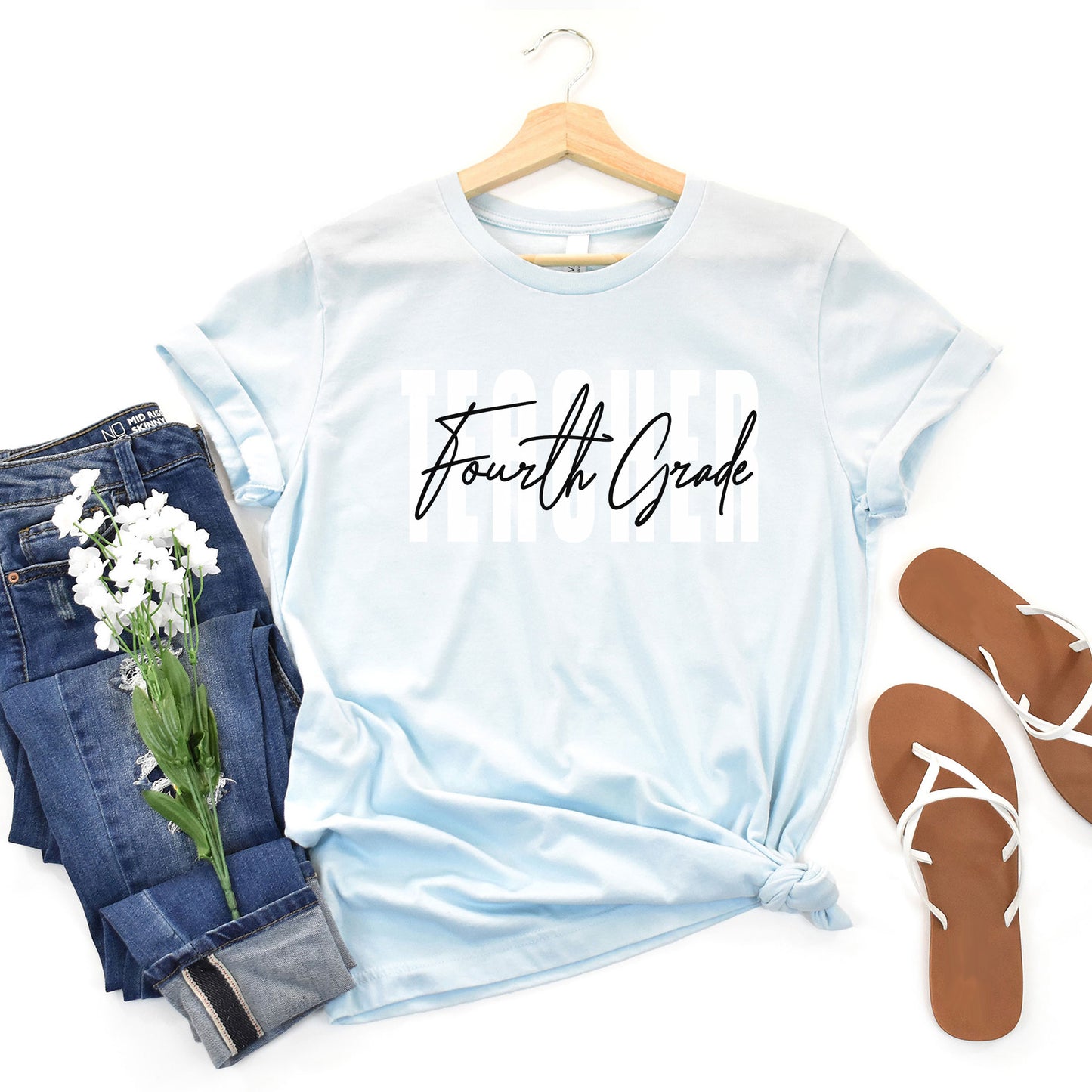 Fourth Grade Teacher Shirt, 4th Grade Teacher, Fourth Grade Team, Cute Teacher Tee, 2021 Grade Level, Elementary Teach School Family Spirit