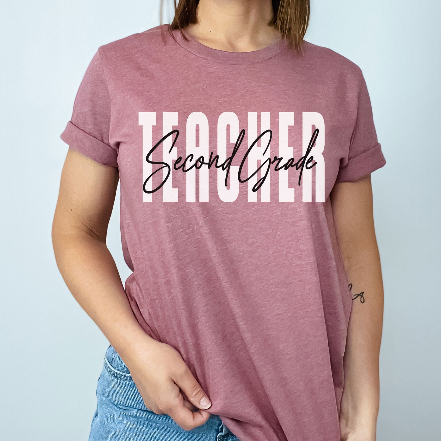 Second Grade Teacher Shirt, 2nd Grade Teacher, Second Grade Team, Cute Teacher Tee, 2021 Grade Level, Elementary Teach School Family Spirit