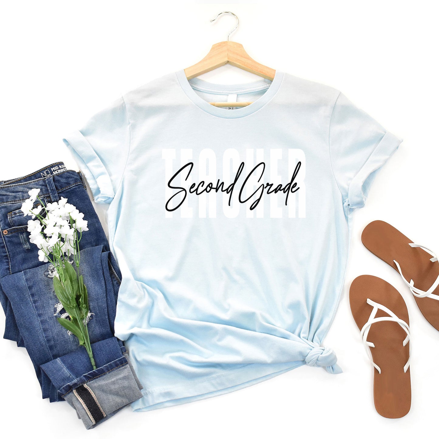 Second Grade Teacher Shirt, 2nd Grade Teacher, Second Grade Team, Cute Teacher Tee, 2021 Grade Level, Elementary Teach School Family Spirit