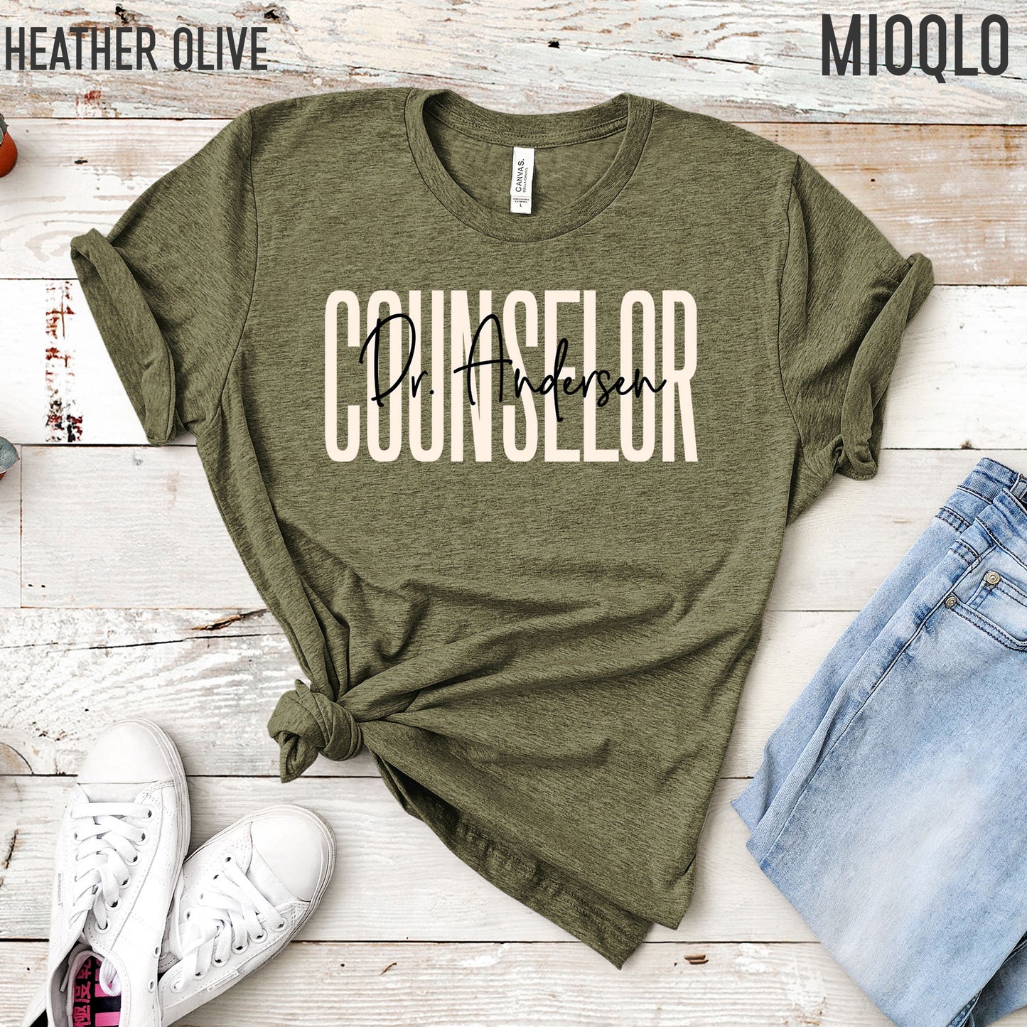 Custom School Counselor Shirt, Personalized Counselor T-Shirt Guidance Counselor Name Tee Last Day Custom Name Gift Counselor Birthday Shirt