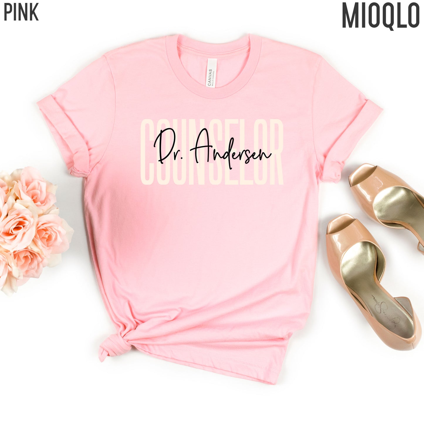 Custom School Counselor Shirt, Personalized Counselor T-Shirt Guidance Counselor Name Tee Last Day Custom Name Gift Counselor Birthday Shirt