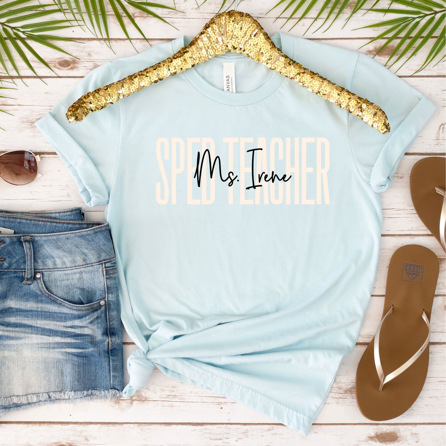 Custom SPED Teacher Shirt, Personalized Name School Special Education Tee Subs Dyslexia Reading Teacher Special Ed Class Co-Worker Birthday