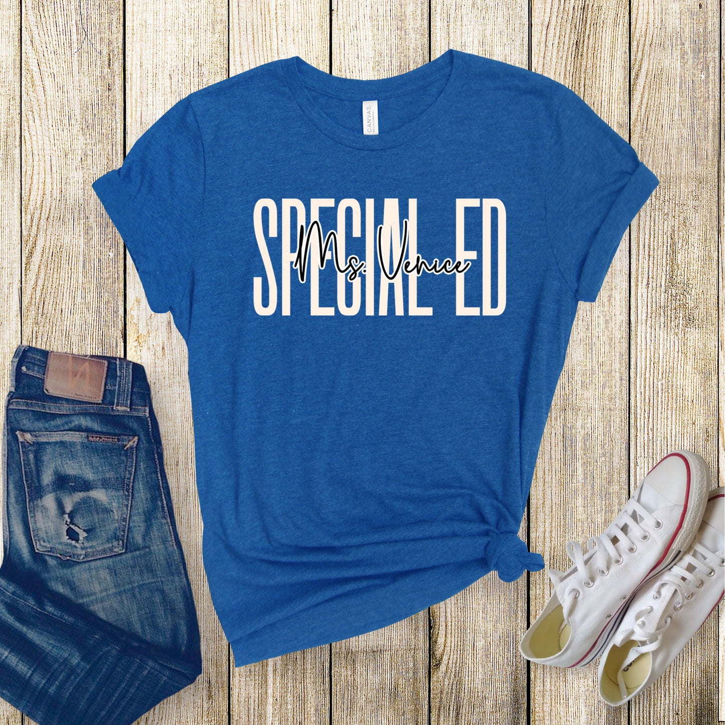 Custom SPED Teacher Shirt, Personalized Name School Special Education Tee Subs Dyslexia Reading Teacher Special Ed Class Co-Worker Birthday