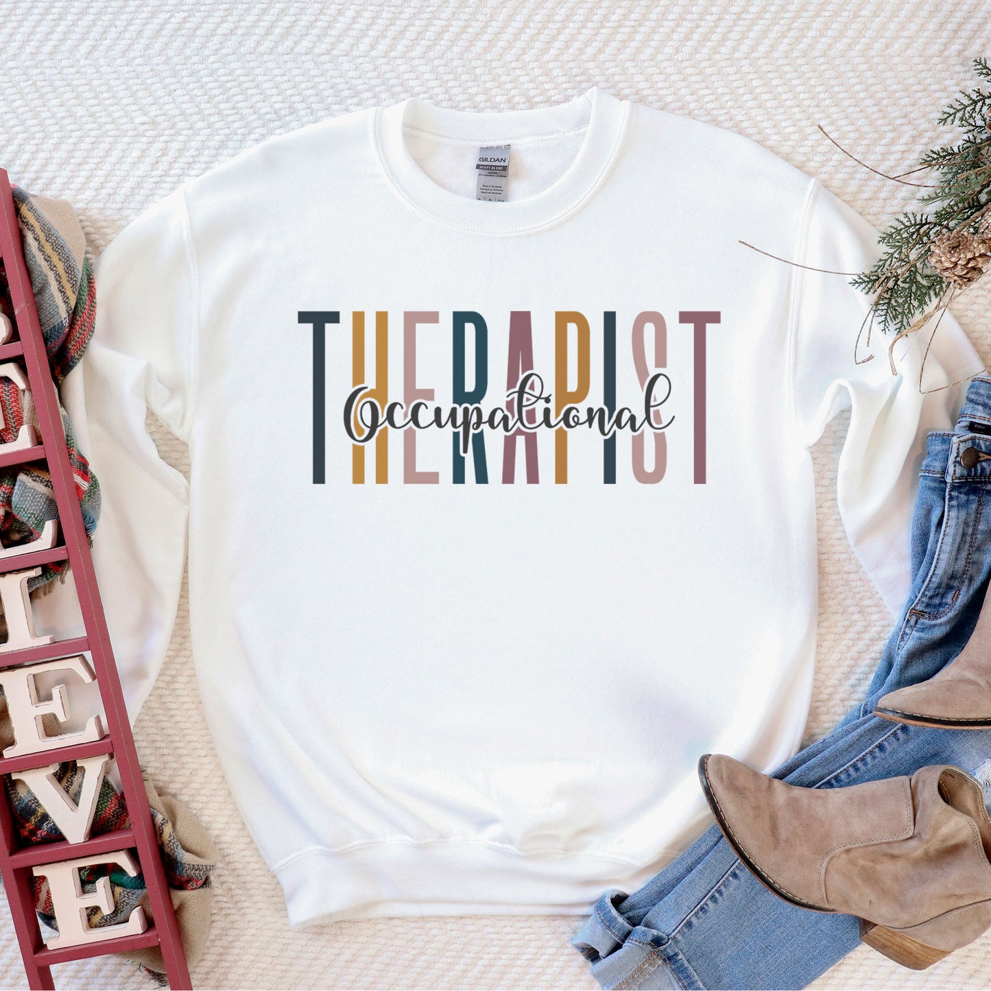 Occupational Therapist Sweatshirt, OT Mom Sweater, OTA School Gift Occupational Therapy Assistant, Pediatric Therapy OT Undergrad Graduation