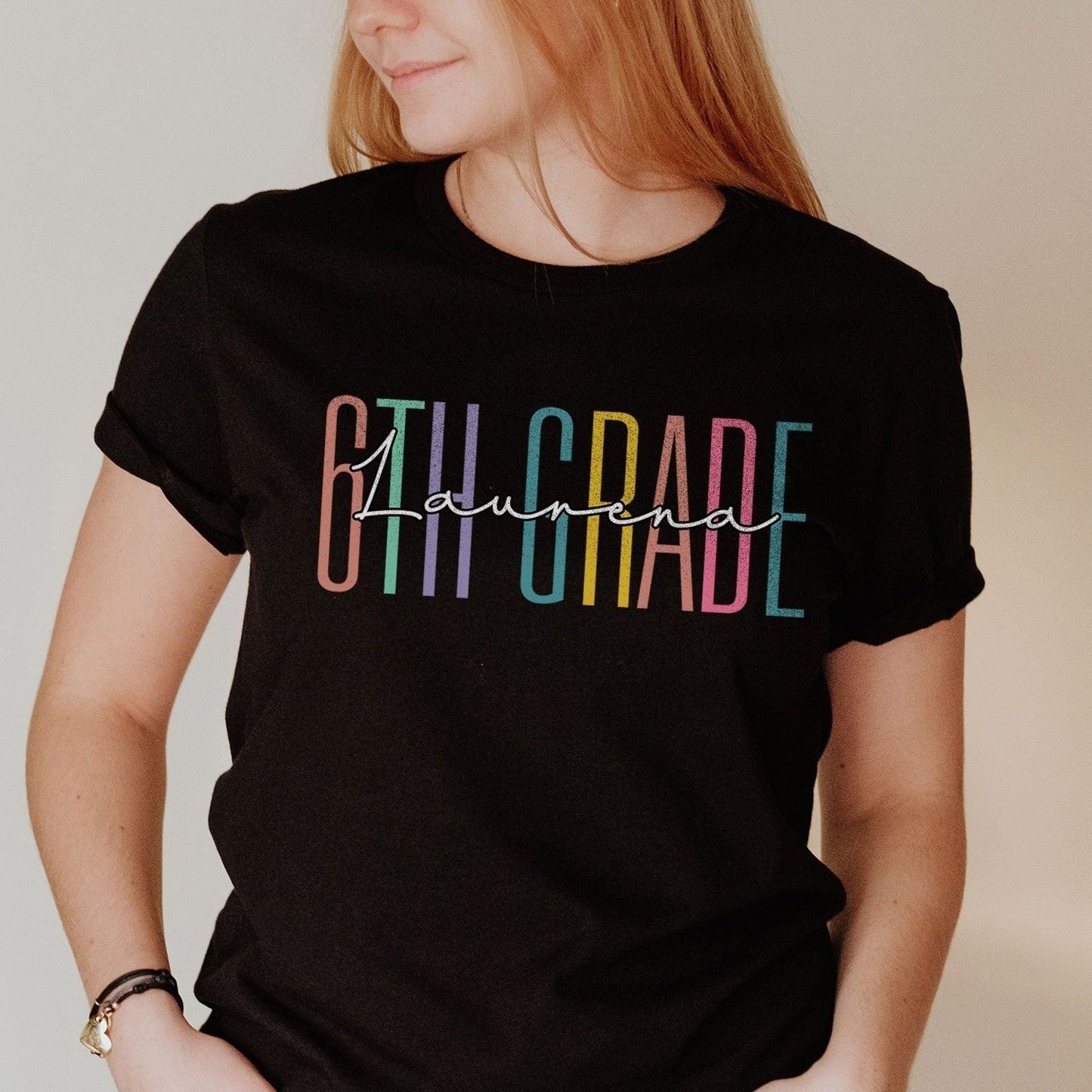 Custom Names 3rd Grade Teacher Shirt Personalize Name Third Grade Gifts First Day Of School Teachers Tee Elementary Team Birthday Sweatshirt