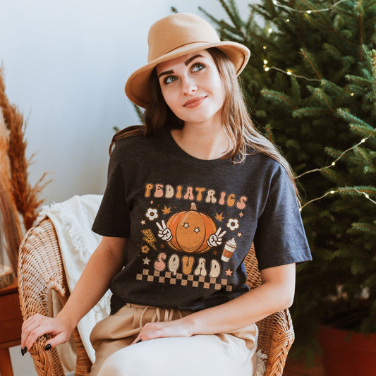 Pediatrics Squad T-Shirt, Fall Children Nurse Shirt, Nurse Life Sweatshirt School Nurse Graduation Gifts Nursing School Gift Graduation Team