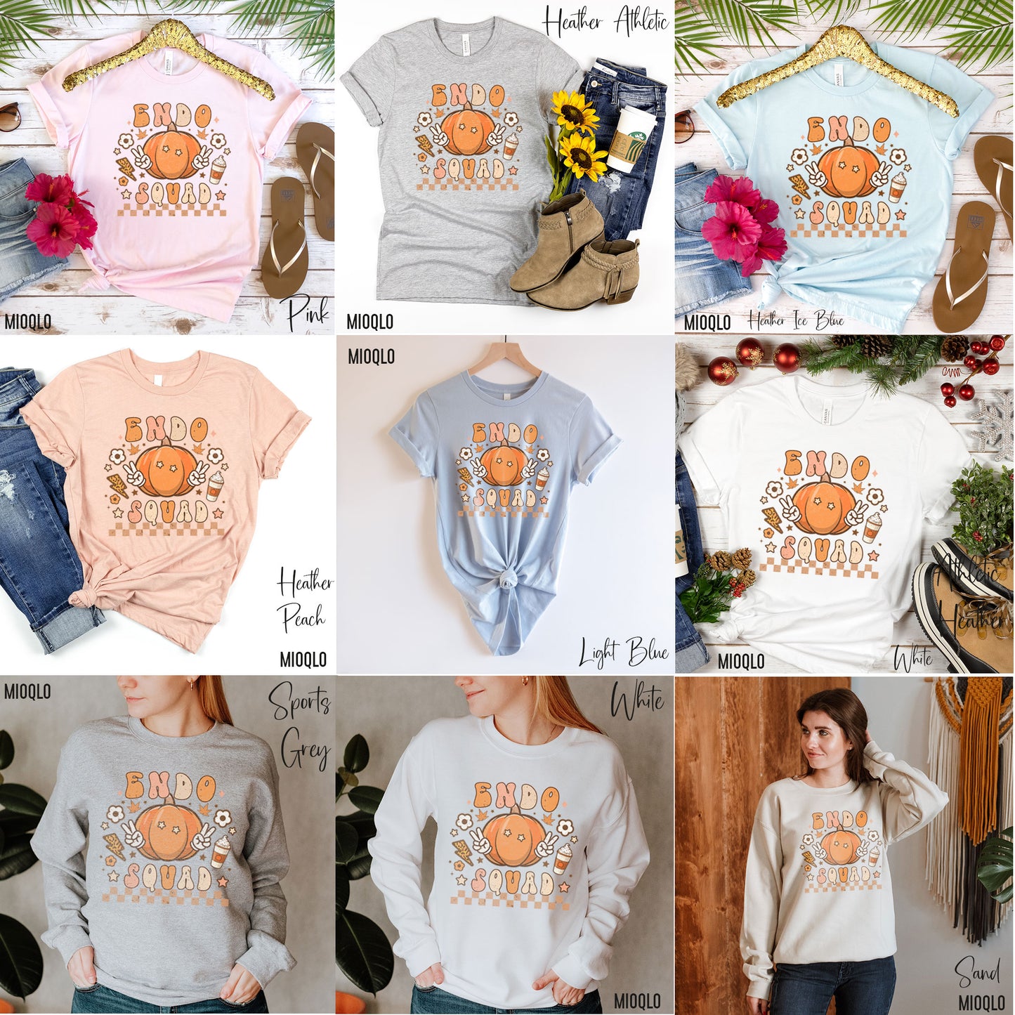 Endo Squad T-Shirt, Fall Endocrinology Nurse Shirt Nurse Endoscopy Sweatshirt Emergency Nurse Graduation Gifts Nursing School Graduation Tee