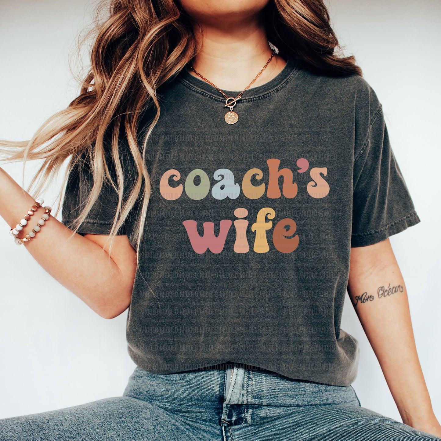 Coach's Wife, Boho Funny Sayings Sublimation PNG Digital Downloads