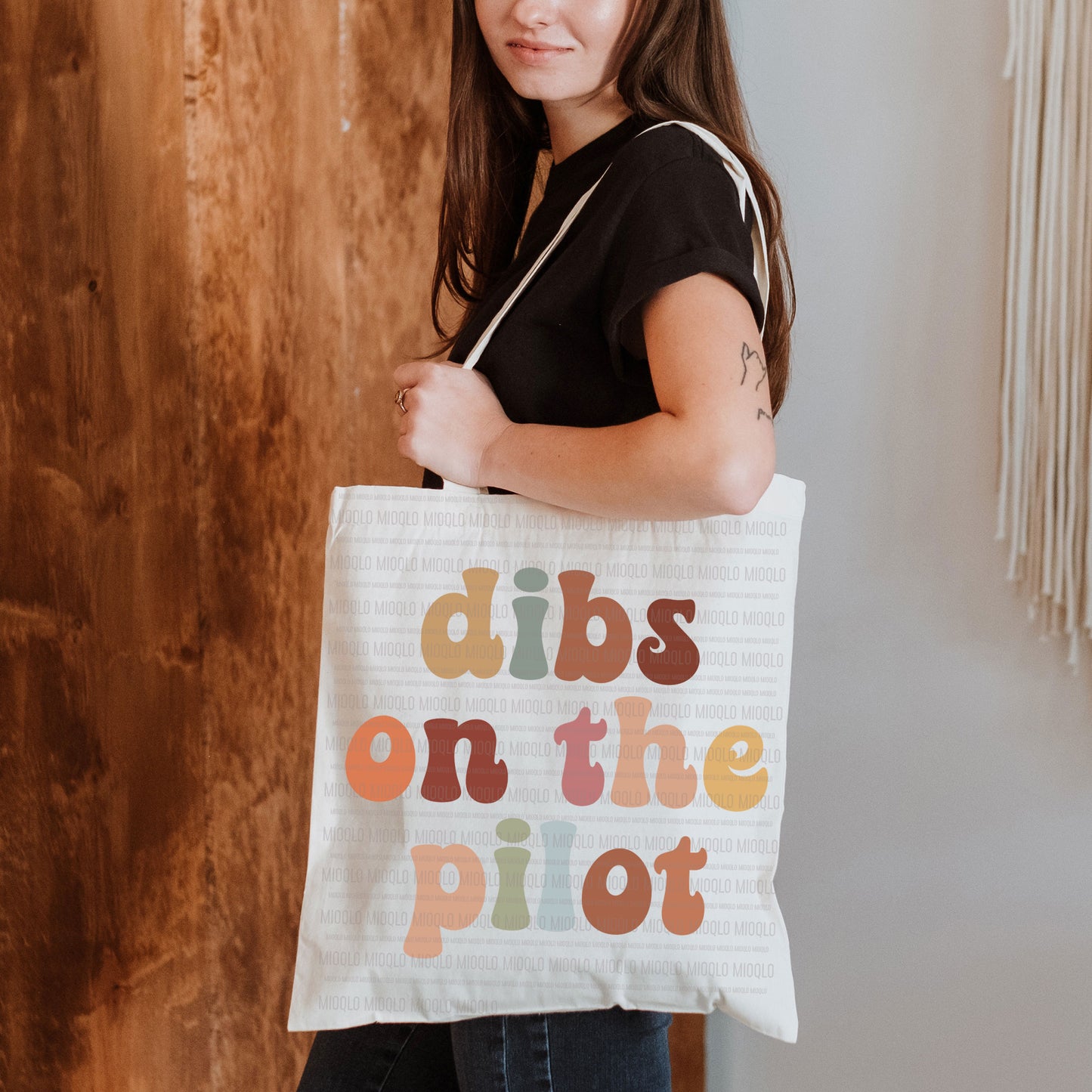Dibs On The Pilot, Boho Funny Sayings Sublimation PNG Digital Downloads