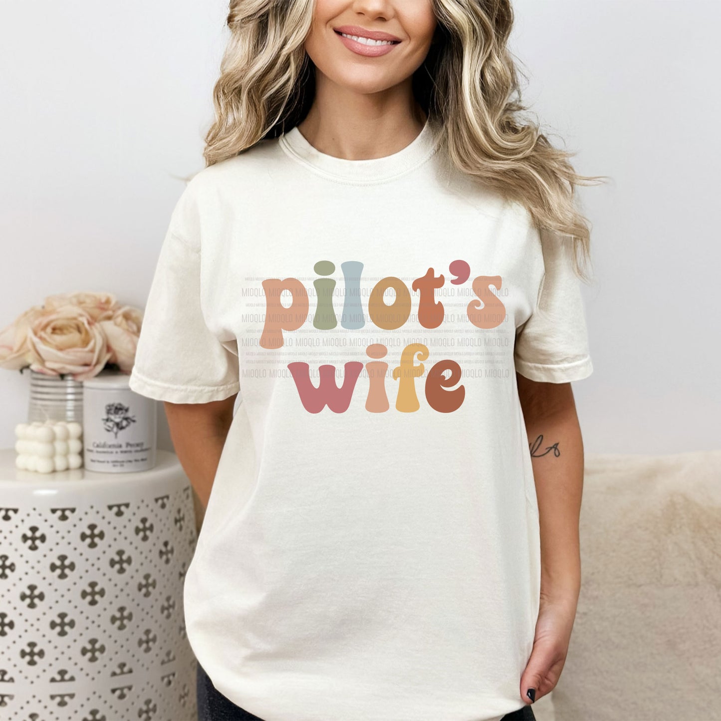 Pilot's Wife, Boho Funny Sayings Sublimation PNG Digital Downloads