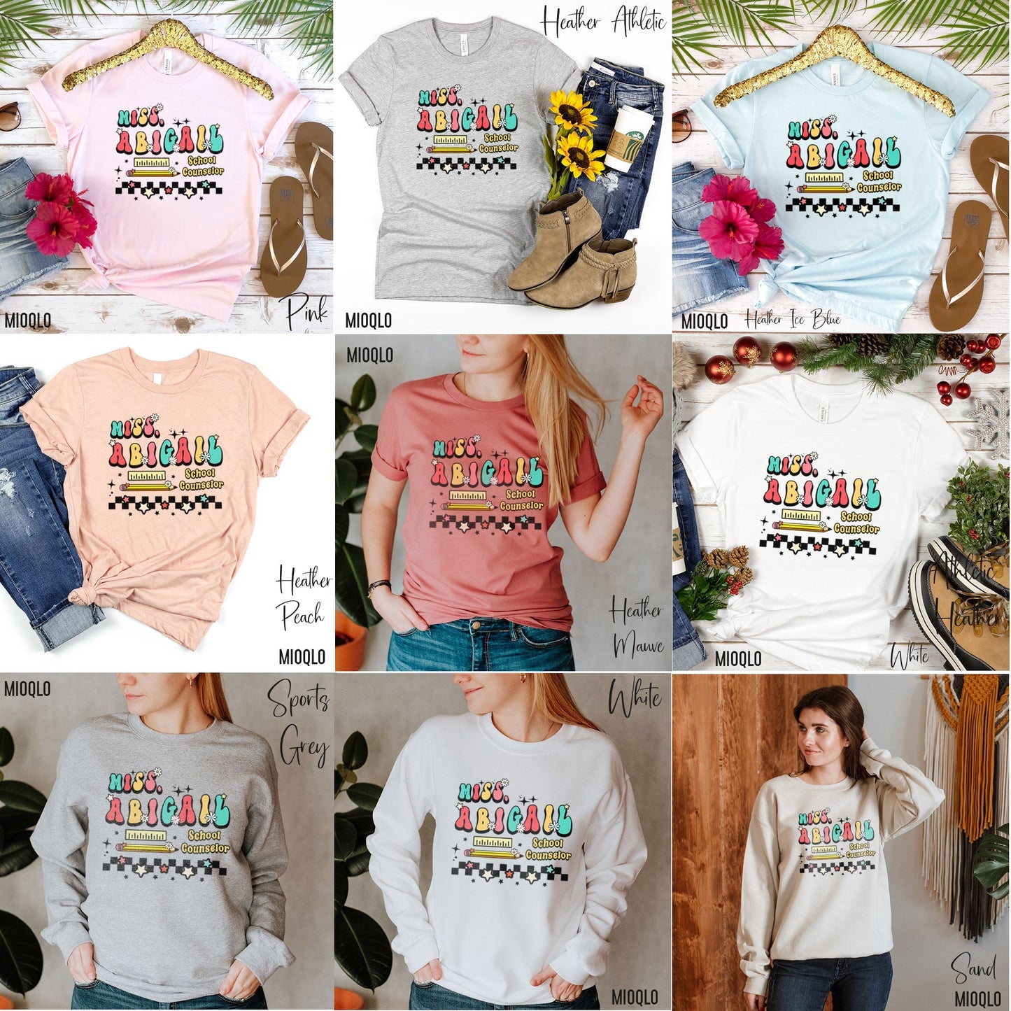 Custom Name Assistant Principal Shirt Personalize 3rd Grade Level Elementary Fourth Fifth Sixth 2nd Grade Teacher Gift For Preschool 4K Team