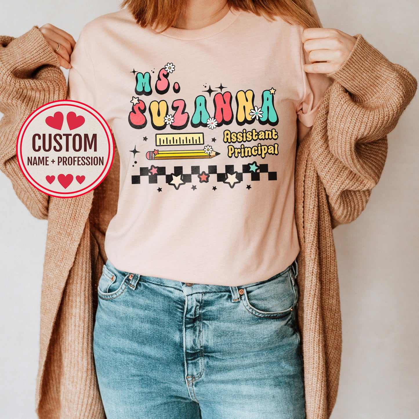 Custom Name School Counselor Shirt Personalize Guidance Advisor Counseling Office Teacher Tee Gift Birthday Counselor Week Sweater Christmas