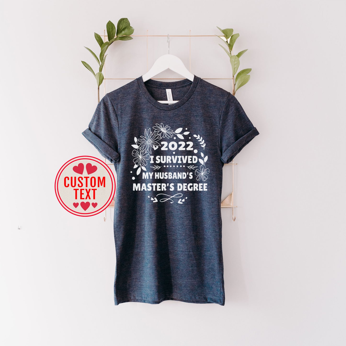 Custom Graduation Degree Shirt, I Survived My Daughter's Nursing School, Doctorate Program, Graduated PhD Dissertation Master Family College Graduation Team Tee