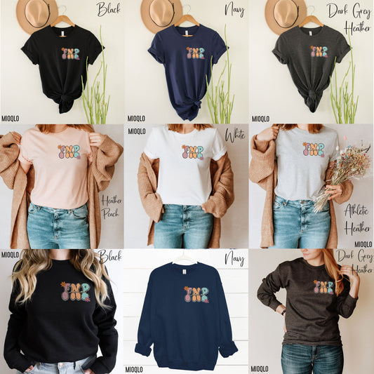 Custom Name FNP Nurse Shirt Personalized Family Nurse Practitioner Gift Tees Pocket Shirt Cute Nursing Student School Graduation T-Shirts