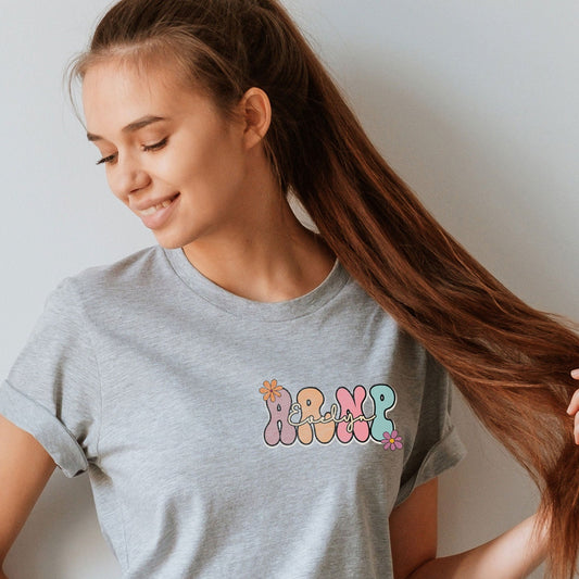 Custom Name ARNP Nurse Shirt Personalized Advanced Registered Nurse Practitioner Gift Tee Pocket Shirt Nursing Tee Student School Graduation