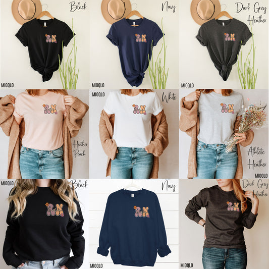 Custom Name RN Nurse Shirt Personalized Registered Nurse Grad Gift Birthday Pocket Shirt Nursing Tee Bday Student School Graduation Team Tee