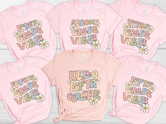 Custom School Teacher Shirt, Second Grade Shirt, Fifth Grade Teacher Gift, Appreciation Gift for Fourth Grade Teacher, New Future 1st Grade Teacher T-Shirt